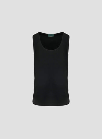 TOP SMANICATO IN TWILL DI SETA
