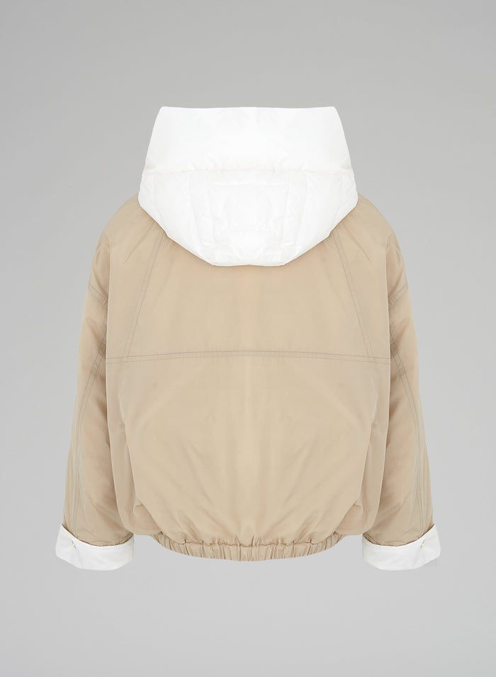 TECHINCAL TAFFETTAS PADDED BOMBER
