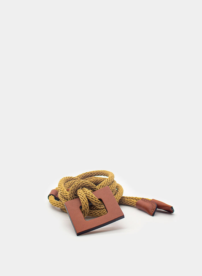 ROPE AND LEATHER BELT