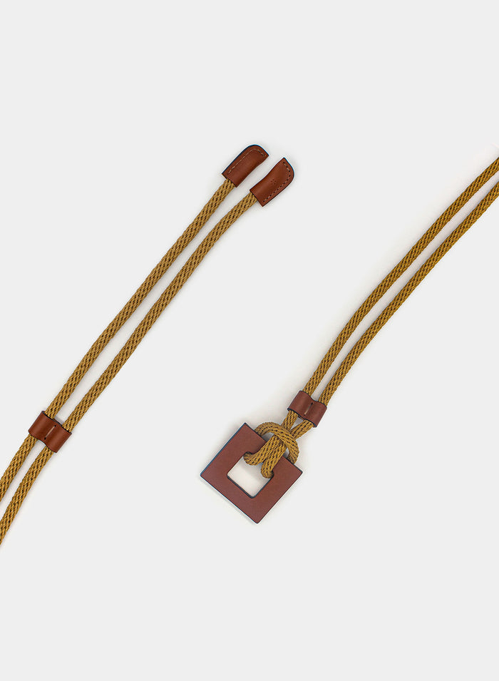 ROPE AND LEATHER BELT
