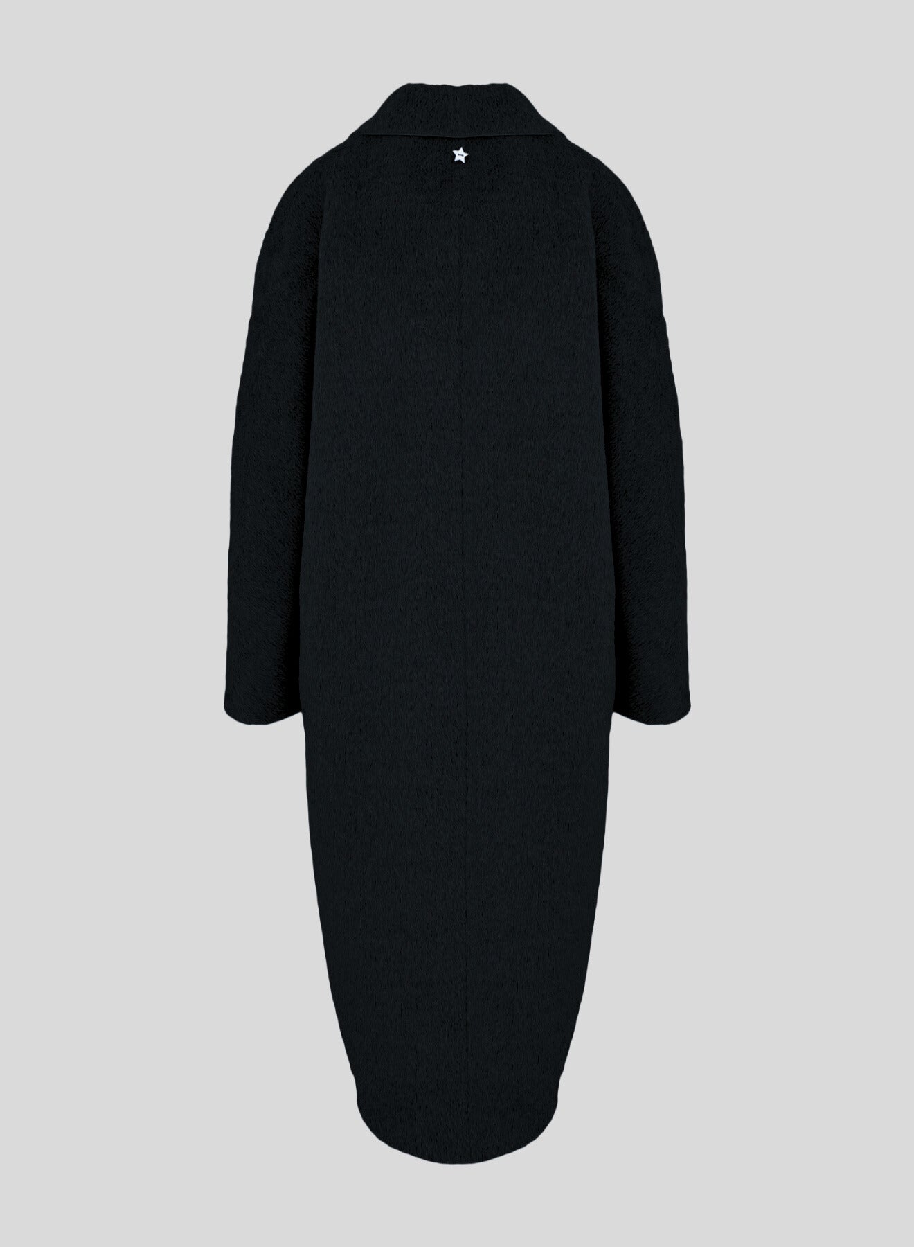 WOOL AND ALPACA LONG TEDDY COAT