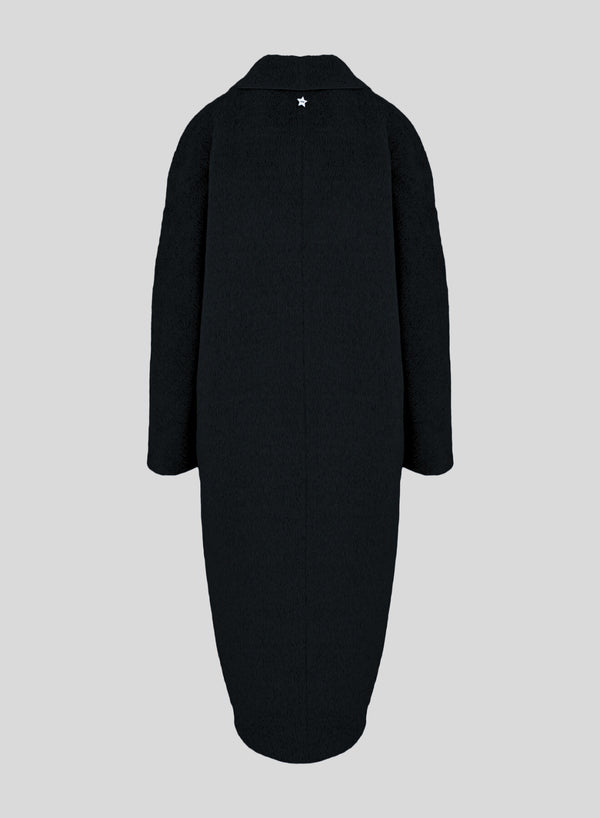 WOOL AND ALPACA LONG TEDDY COAT