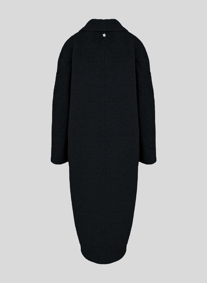 WOOL AND ALPACA LONG TEDDY COAT