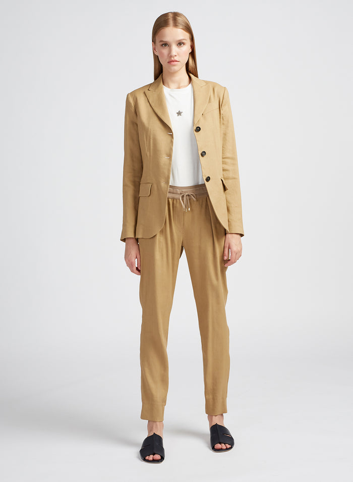 STRETCH LINEN JOGGER