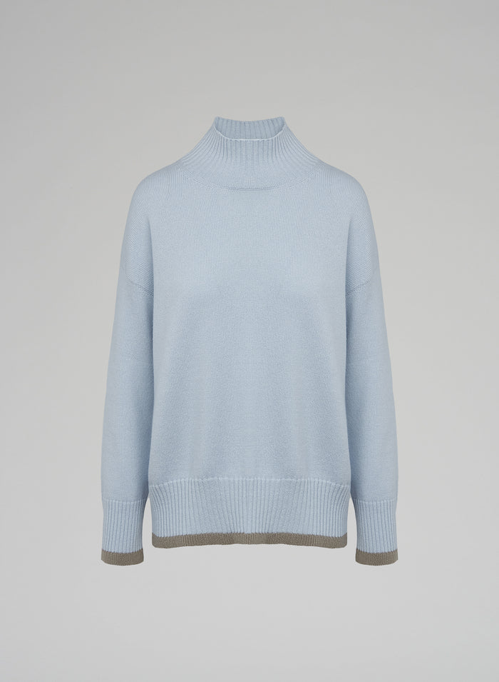 WOOL, CASHMERE AND SILK SWEATER