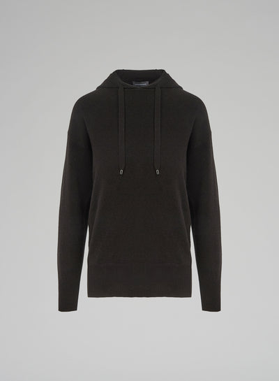WOOL, SILK AND CASHMERE HOODIE