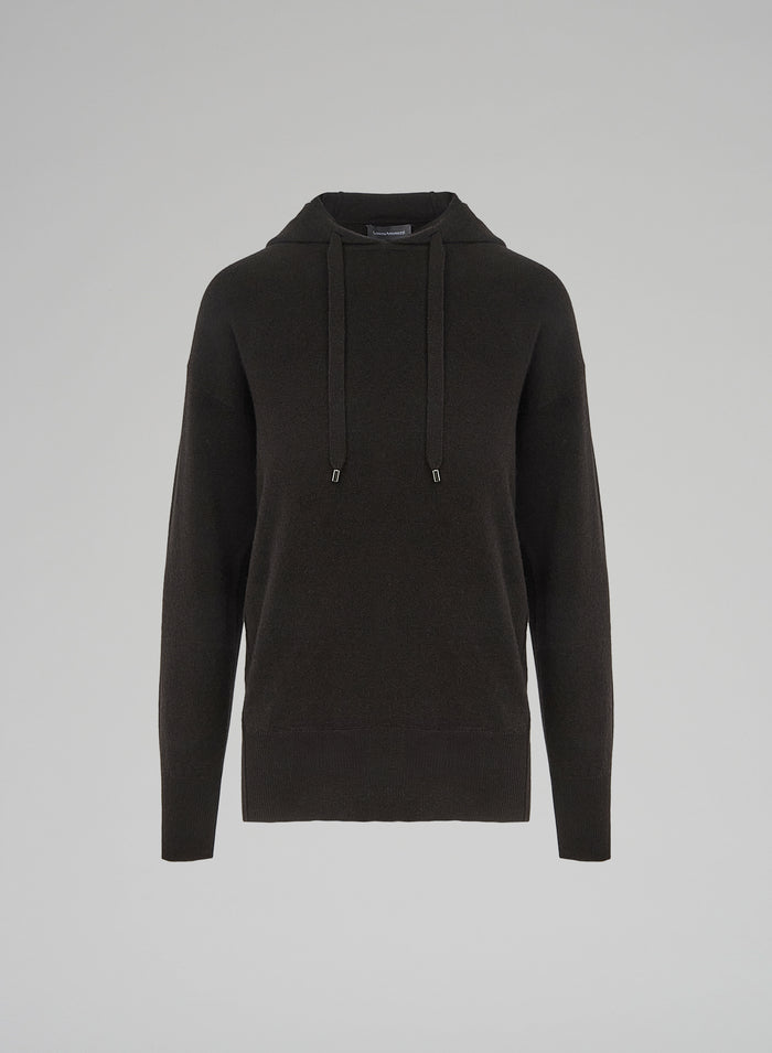 WOOL, SILK AND CASHMERE HOODIE