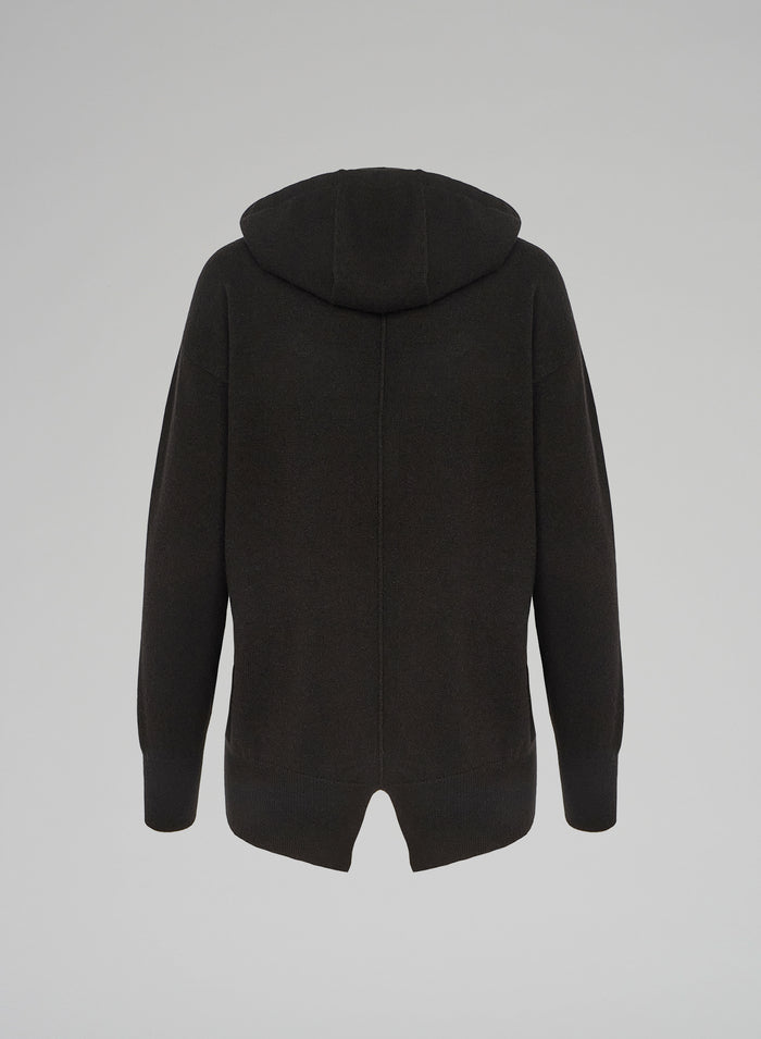 WOOL, SILK AND CASHMERE HOODIE