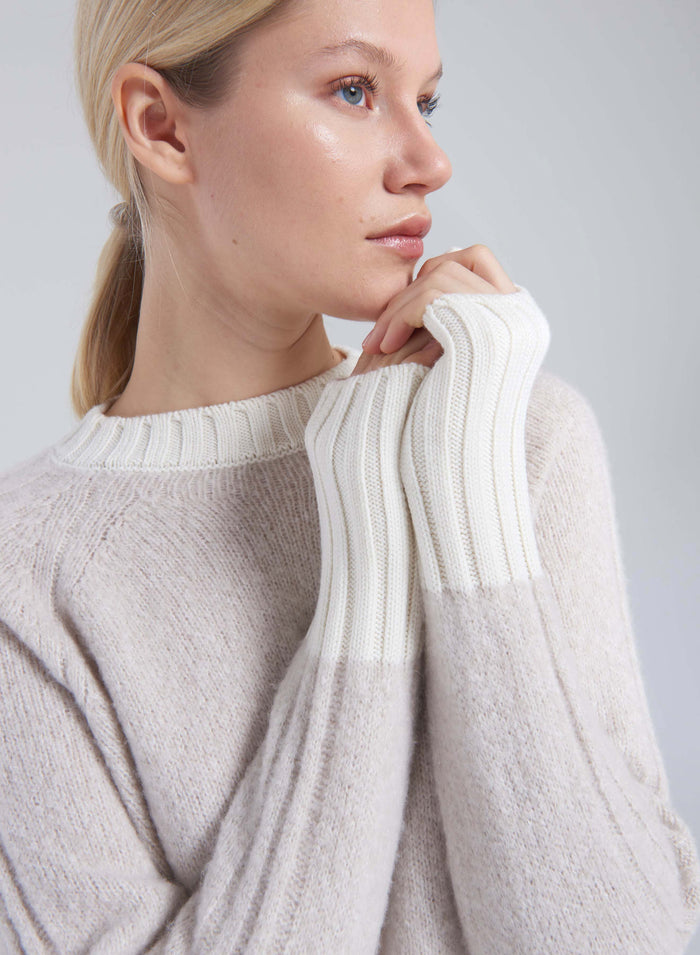 CASHMERE AND SILK SWEATER