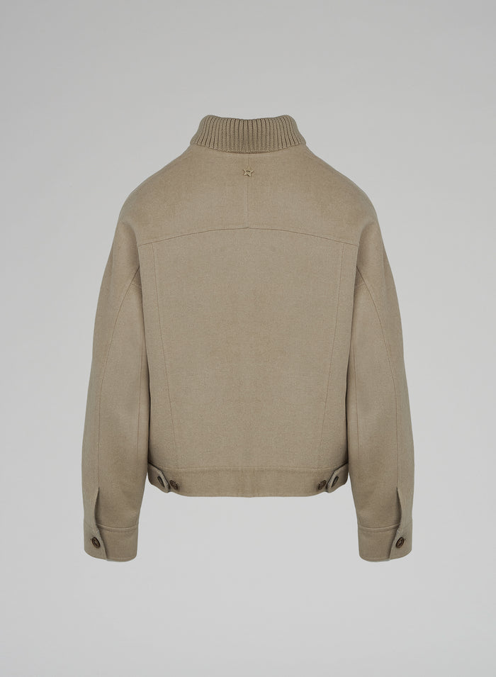 WOOL AND ANGORA BOMBER