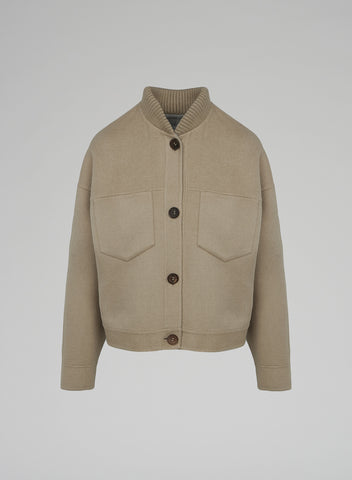 WOOL AND ANGORA BOMBER