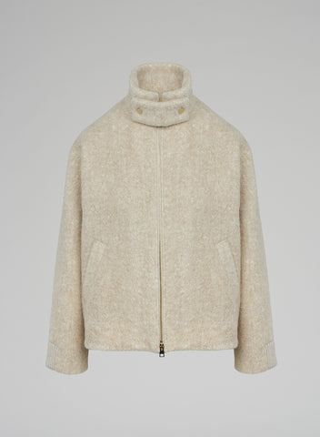 ALPACA AND WOOL BOMBER