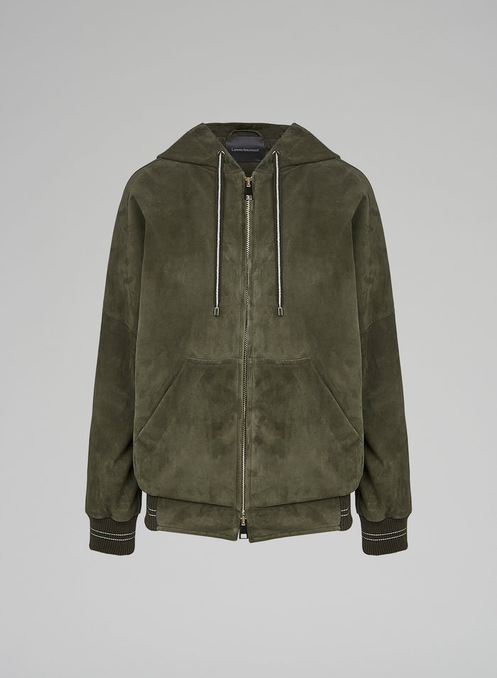 BOMBER IN SUEDE