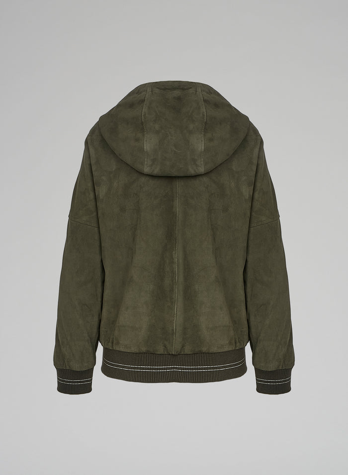 BOMBER IN SUEDE