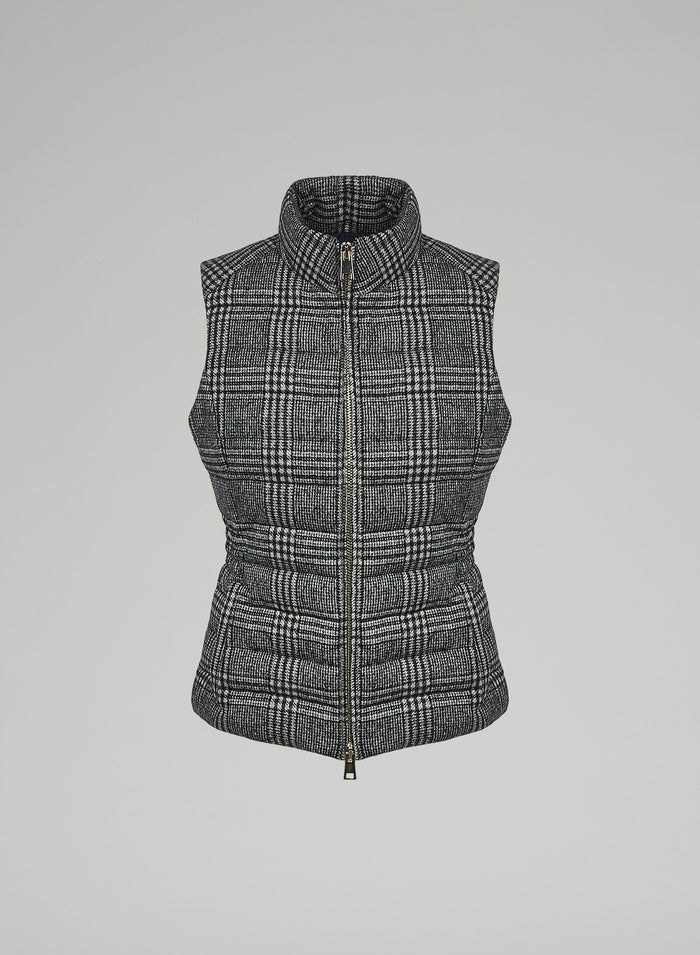 Lorena Antoniazzi GILET IMBOTTITO IN LANA E ALPACA