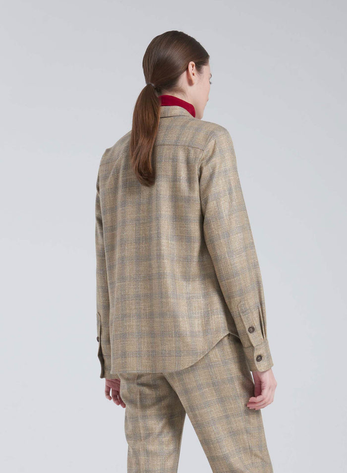 WOOL AND VISCOSE SHIRT