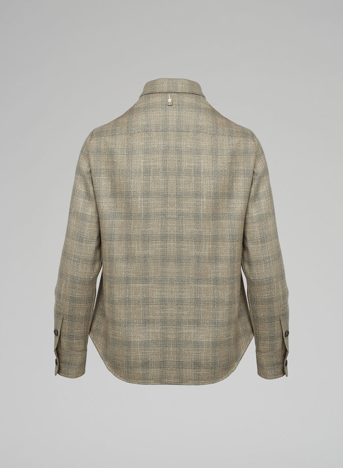 WOOL AND VISCOSE SHIRT