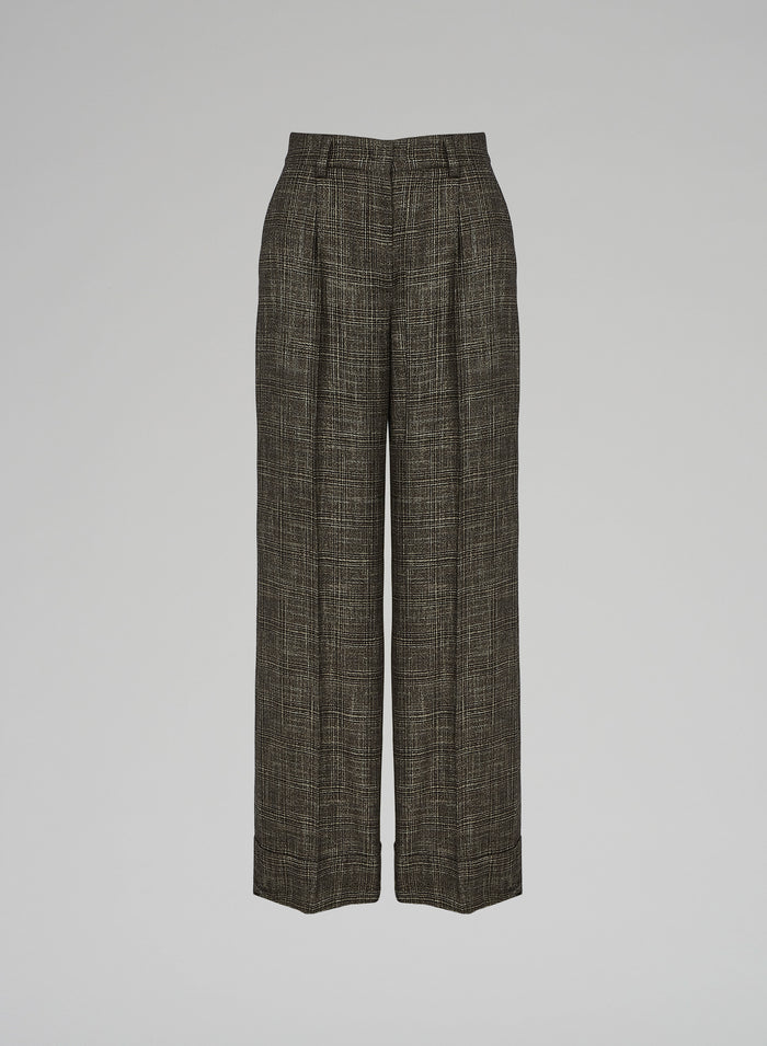 WOOL AND VISCOSE PANTS