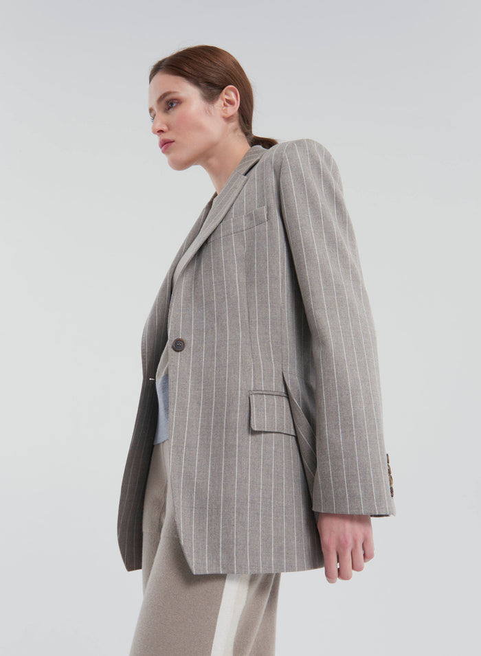 STRETCH WOOL AND CASHMERE JACKET
