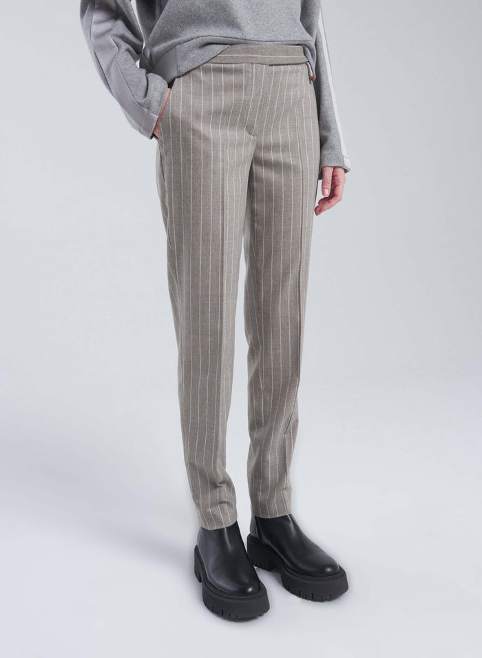 STRETCH WOOL AND CASHMERE PANTS