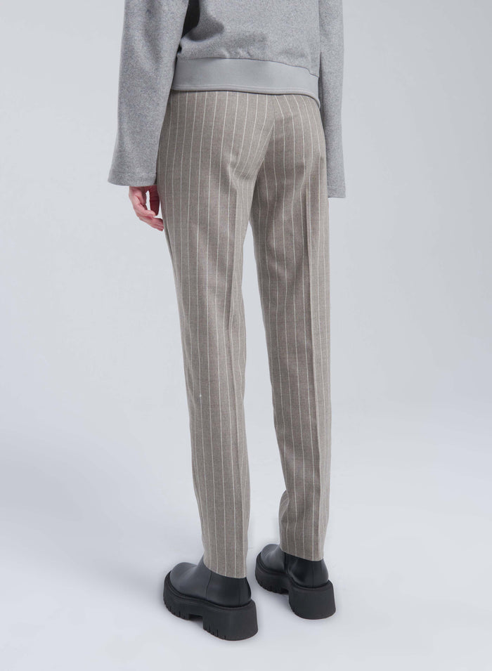 STRETCH WOOL AND CASHMERE PANTS