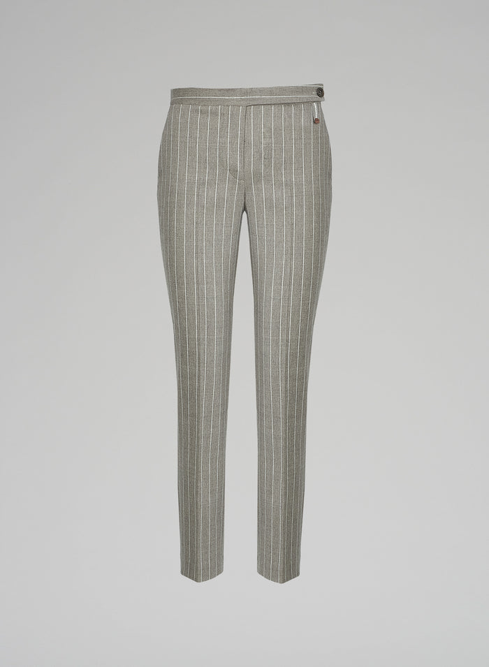 STRETCH WOOL AND CASHMERE PANTS