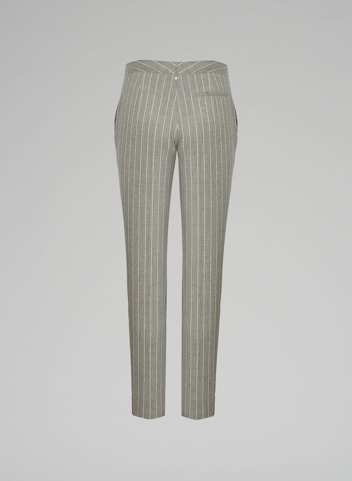 STRETCH WOOL AND CASHMERE PANTS