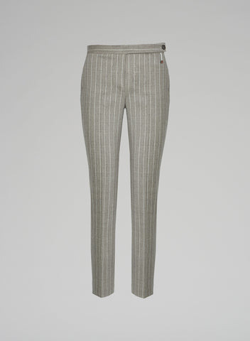 STRETCH WOOL AND CASHMERE PANTS