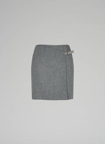 WOOL MINI SKIRT