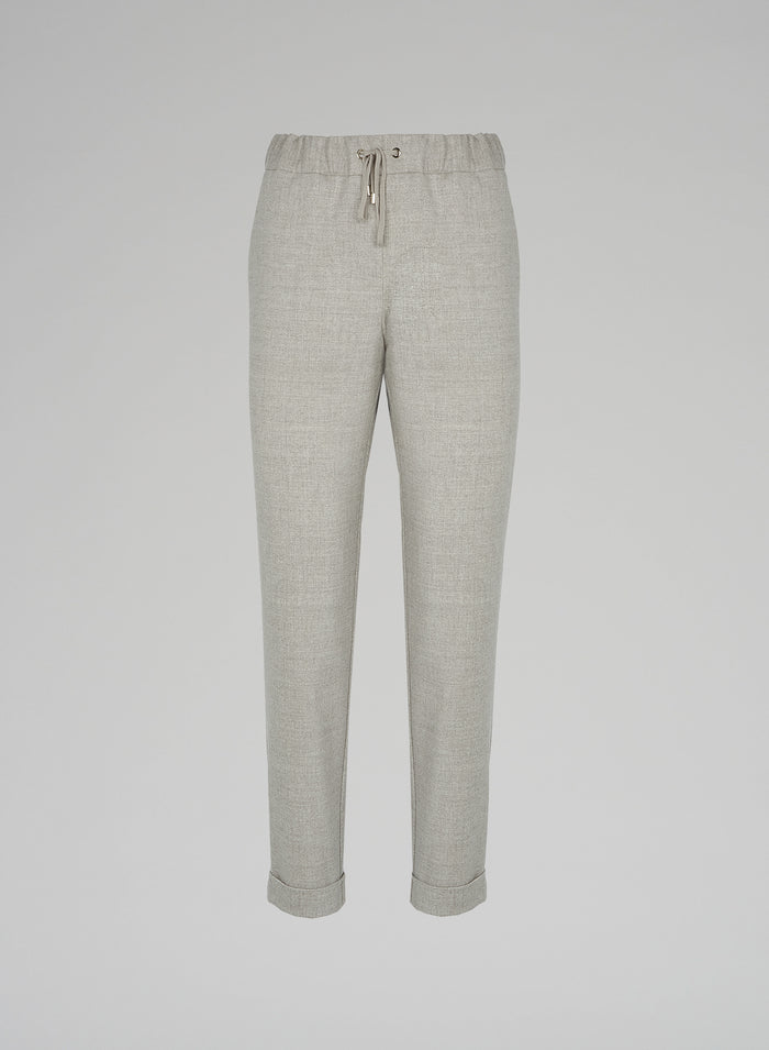 Lorena Antoniazzi JOGGERS IN FLANELLA