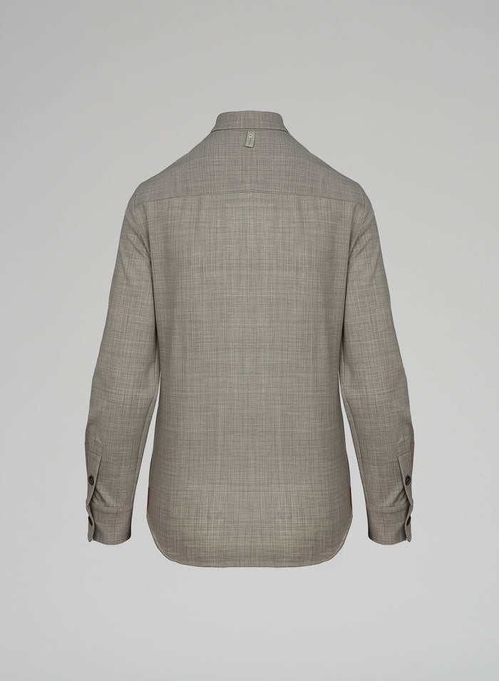 STRETCH WOOL SHIRT