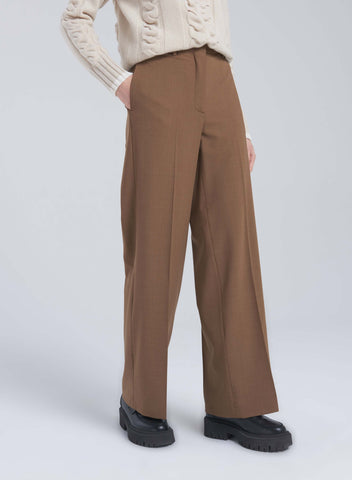 STRETCH WOOL PANTS