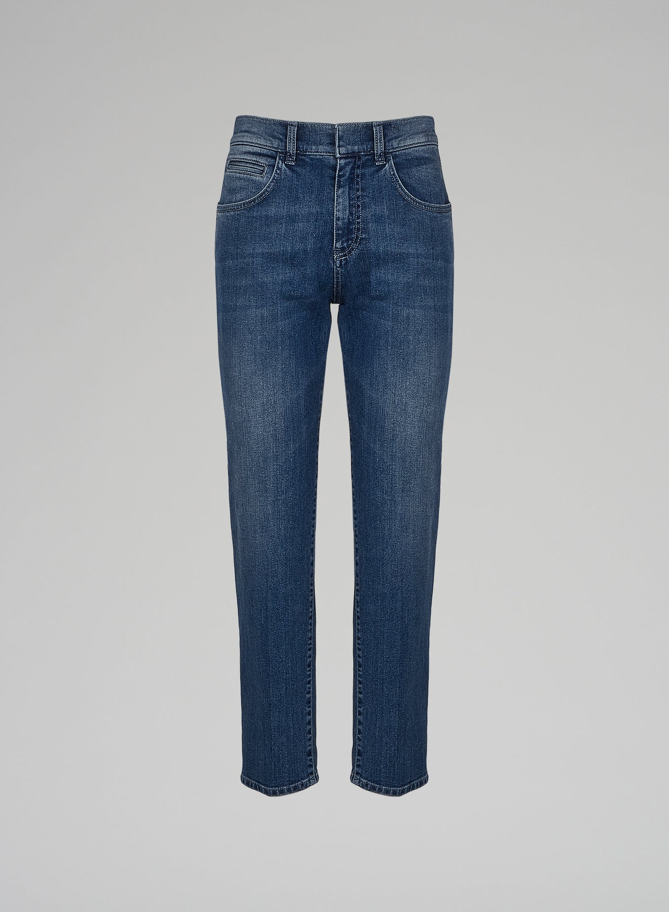 STRAIGHT-LEG DENIM PANTS