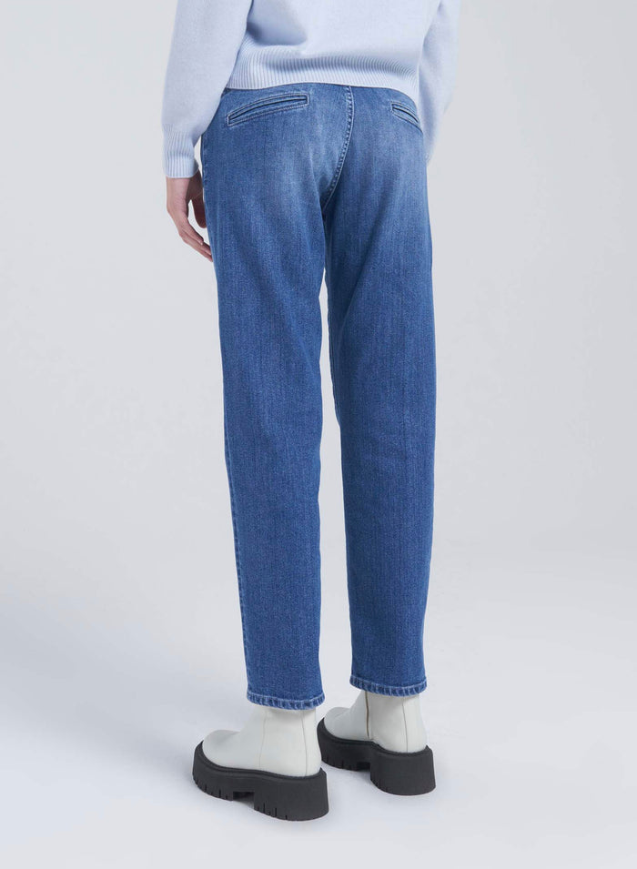 STRAIGHT-LEG DENIM PANTS