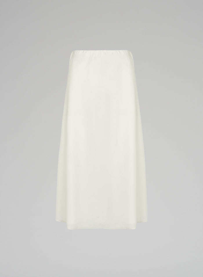 SUPER LIGHT WOOL MIDI SKIRT