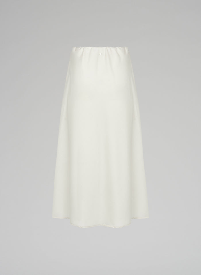 SUPER LIGHT WOOL MIDI SKIRT