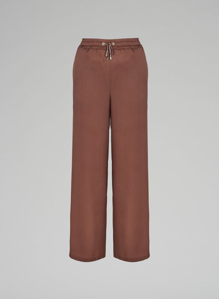 SILK TWILL PANTS