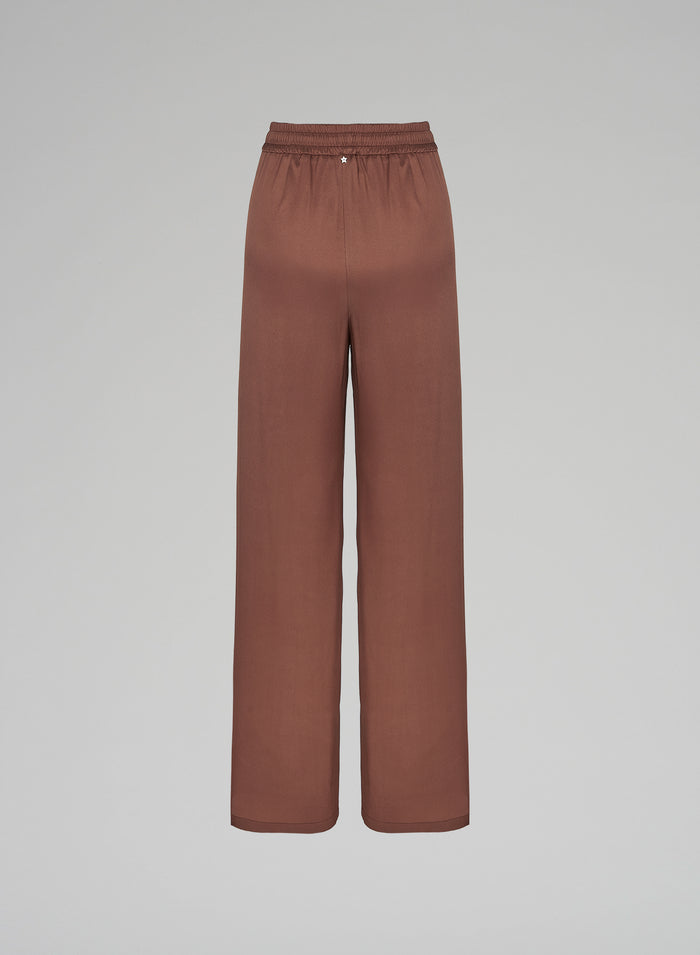 SILK TWILL PANTS