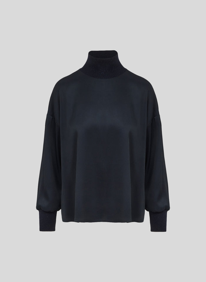 BLUSA IN TWILL DI SETA