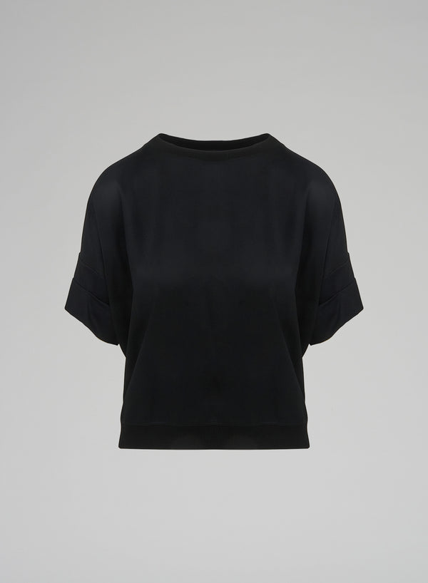 SILK TWILL T-SHIRT