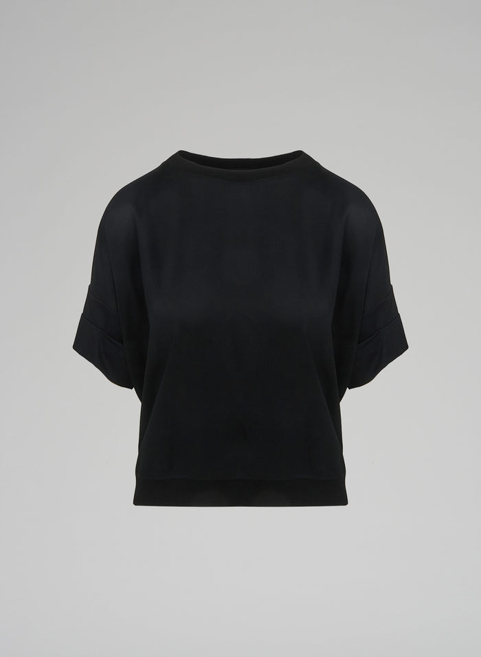 SILK TWILL T-SHIRT