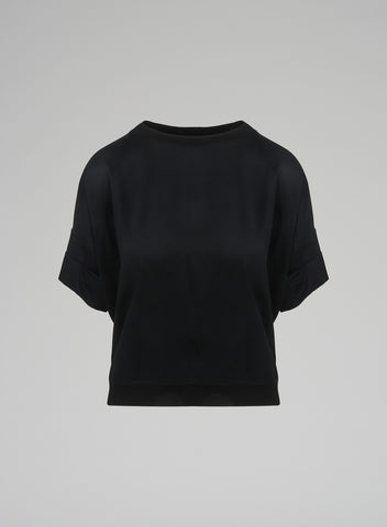 SILK TWILL T-SHIRT