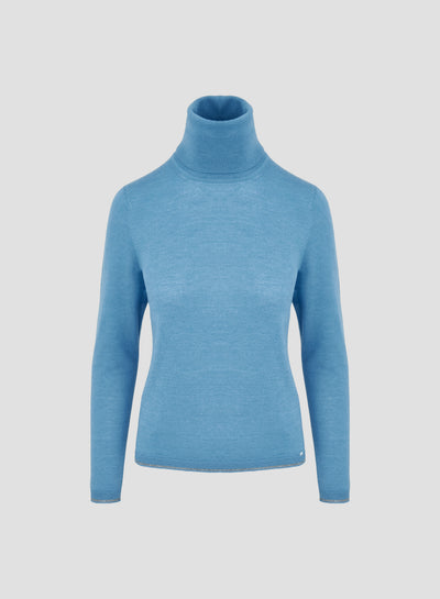CASHMERE AND SILK TURTLENECK SWEATER