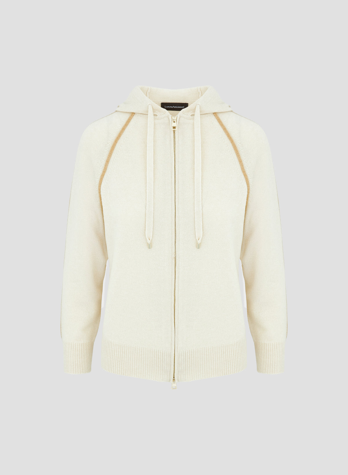WOOL, SILK AND CASHMERE HOODIE