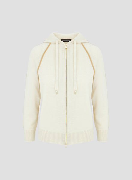 【美品】Deuxieme Classe/Knitted Hoodie Men knitted hoodie, Brown melange | Manufactum