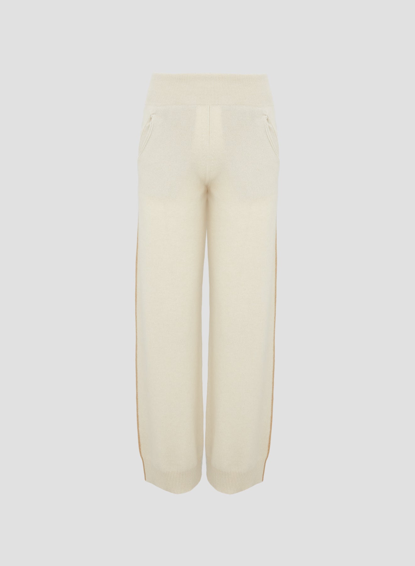 WOOL, SILK AND CASHMERE PANTS
