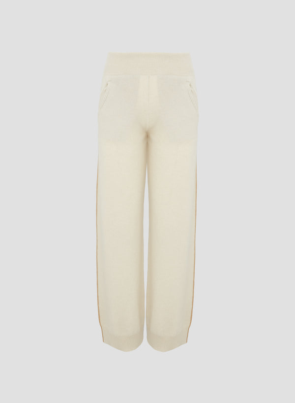 WOOL, SILK AND CASHMERE PANTS