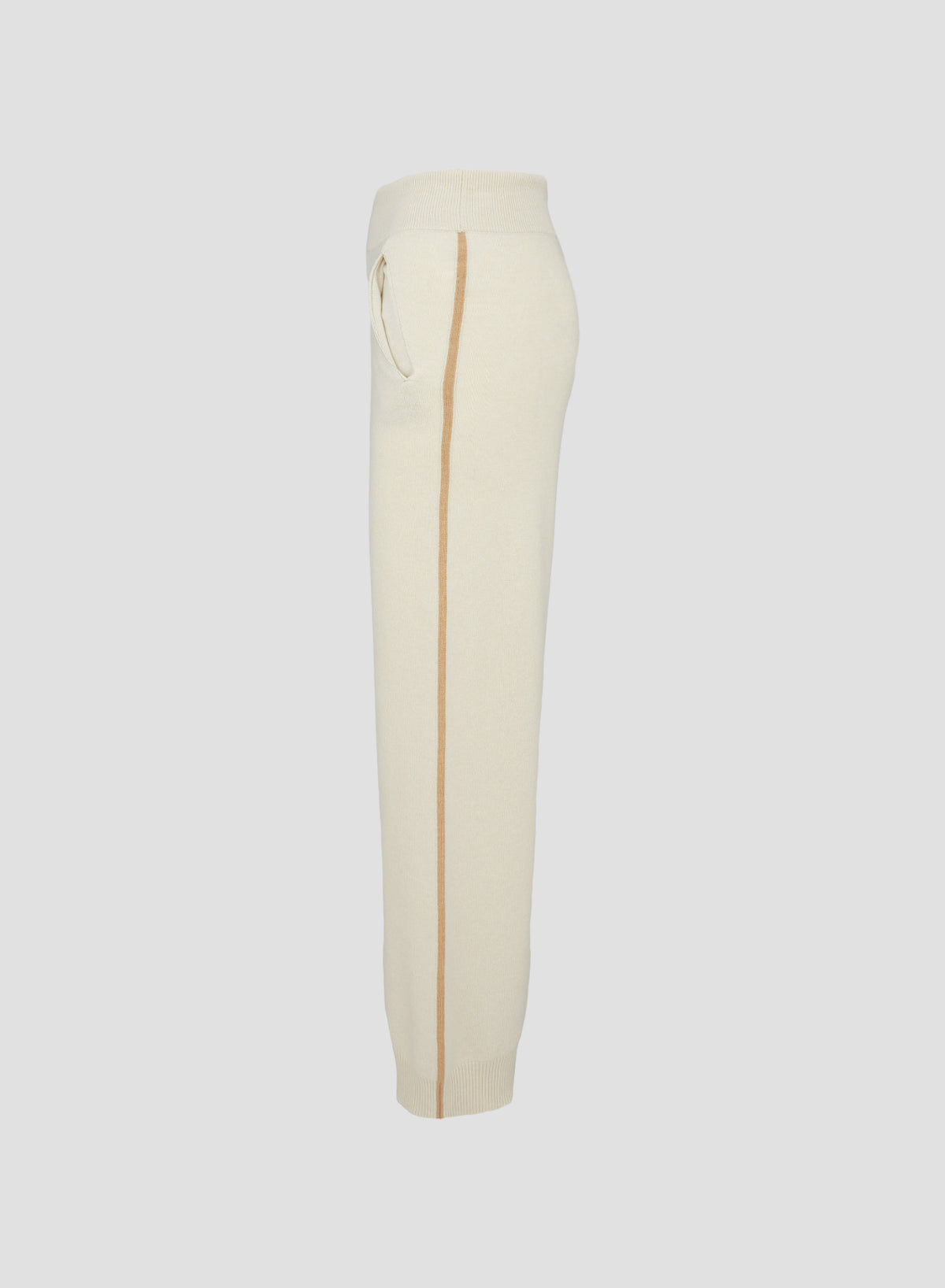 WOOL, SILK AND CASHMERE PANTS