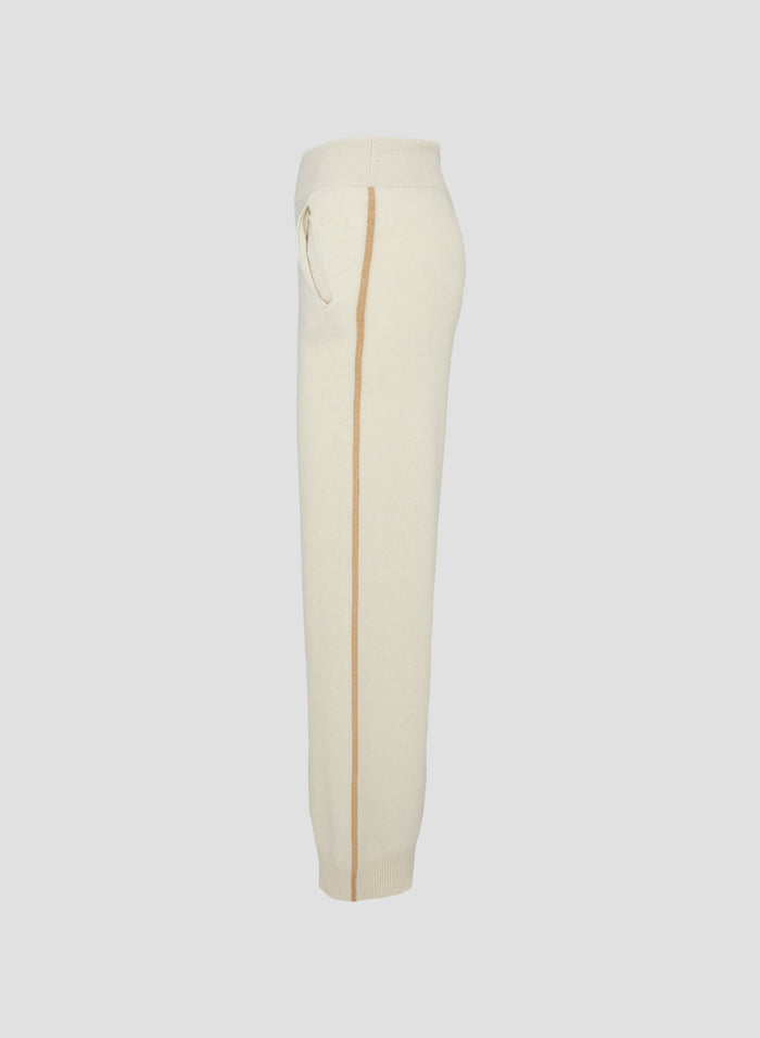 WOOL, SILK AND CASHMERE PANTS