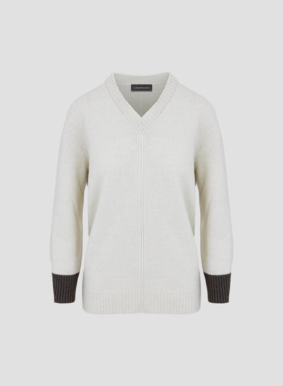 WOOL, SILK AND CASHMERE SWEATER